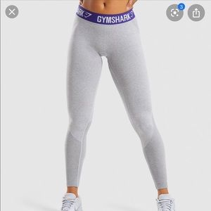 Almost new light grey marl/indigo flex leggings